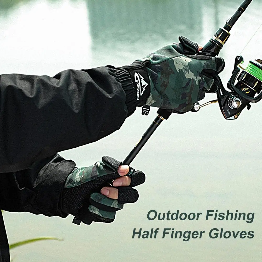 Fishing Gloves  Long Lasting Touchscreen Adjustable Wrist  Men Women Unisex Winter Thermal Ski Gloves for Fishing