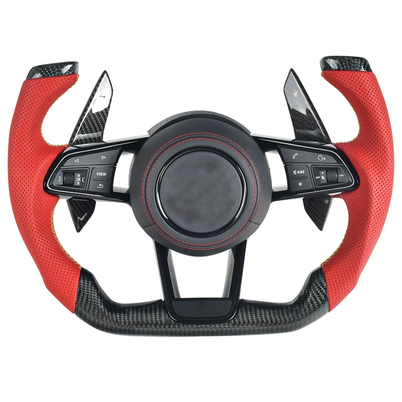 

Для Audi Q7/Q8/R8 изготовленный на заказ многофункциональный руль в сборе с пуском и накладкой одной кнопкой