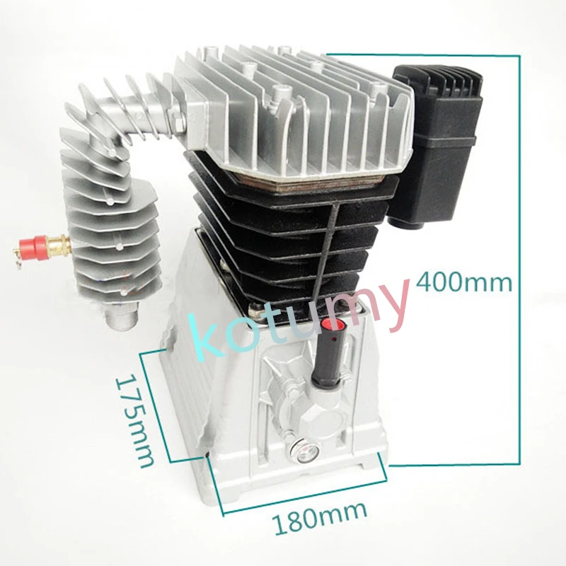 Air Compressor Heads Assembly Double Cylinder 55 65 90 Spray Paint Auto Repair Industrial Grade Air Compressor Host