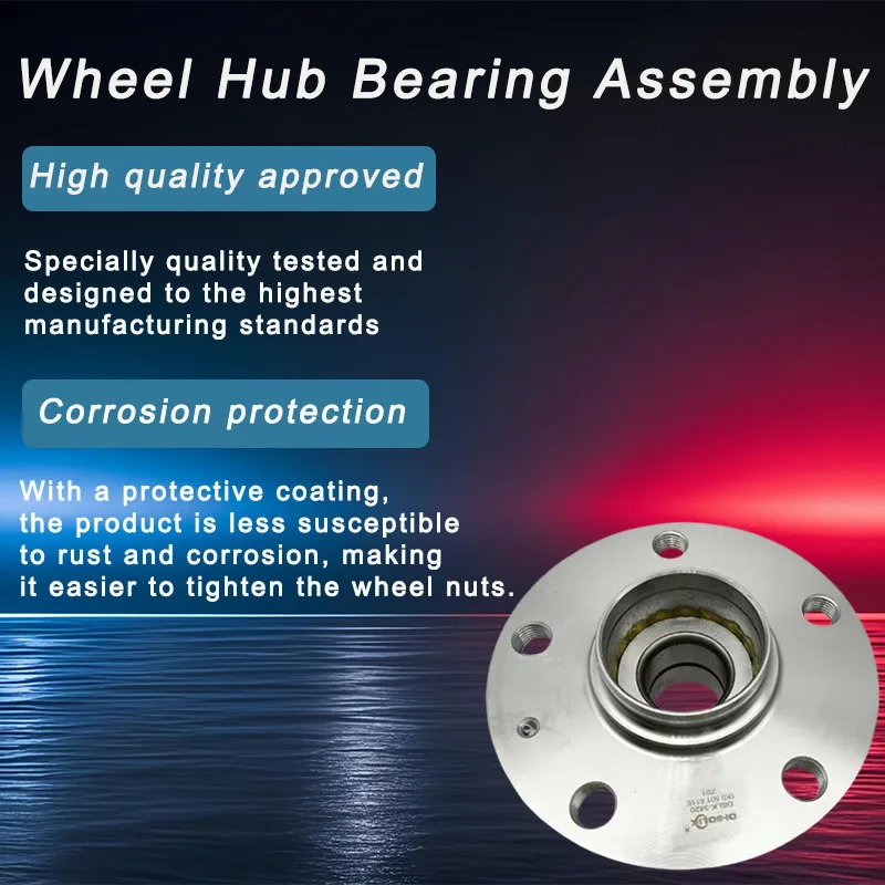 DI-SOLIK Auto Car Parts Rear Wheel  Hub Bearing Inner Diameter 30mm Assembly 10130968 1K0501611E for Faw VW Sagitar 2012-2019