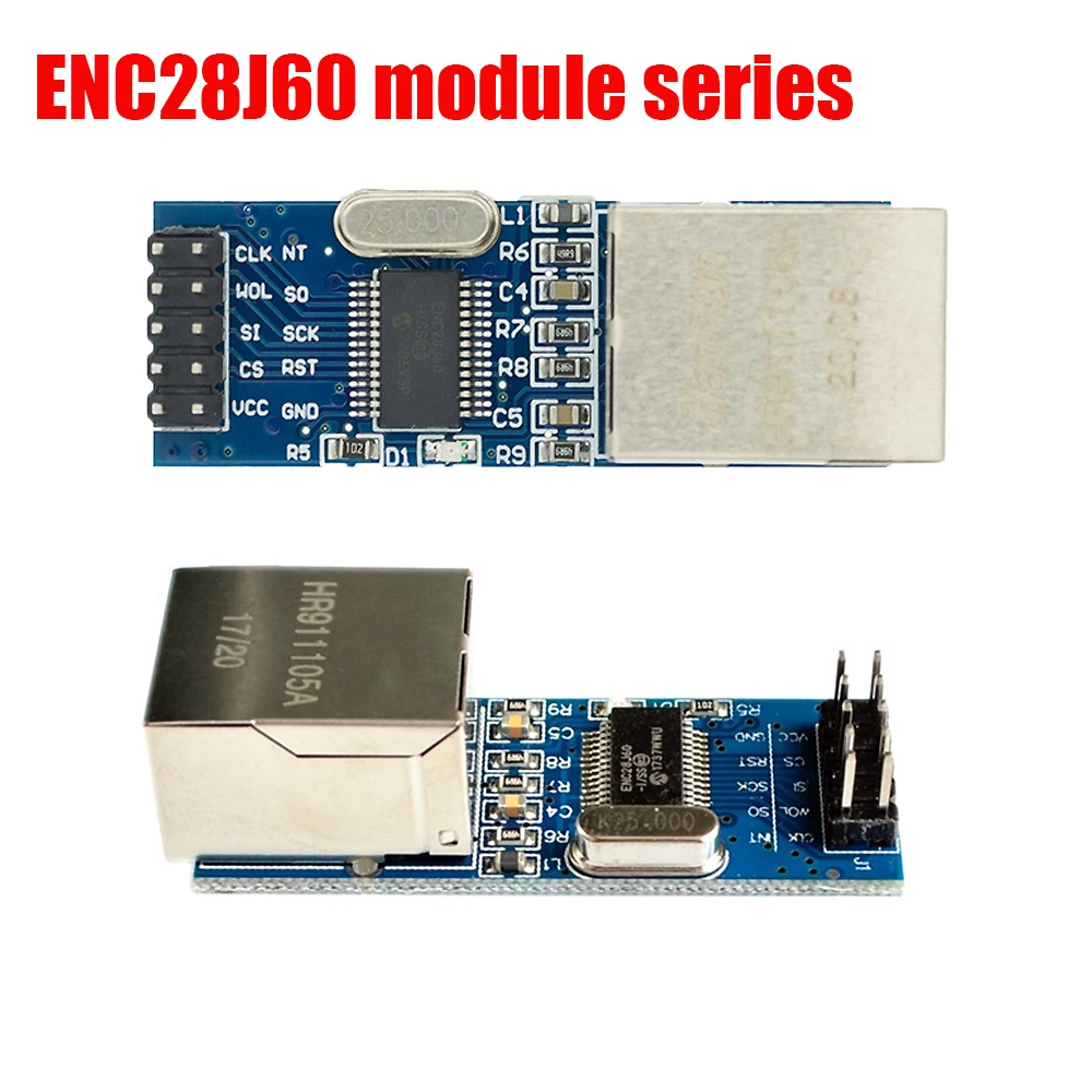 Interfaz Spi ENC28J60 Módulo de red Ethernet 51/AVR/ARM/PIC Code versión Mini para Arduino