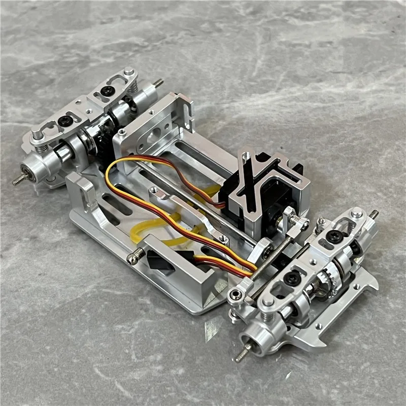 Bandeja anticolisão traseira de atualização de metal, peças de carro rc adequadas para carro mosquito 1/28 MINI-Q Racing Drift, controle remoto, acessórios para carro