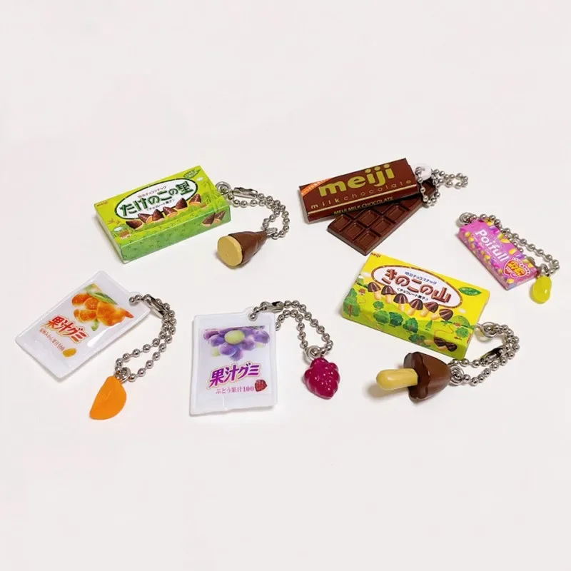 Bandai Japan Gashapon Schattige Simulatie Mini Chocolade Snoep Sleutelhanger Hanger Kawaii Anime Figuur Gachapon Capsule Speelgoed Cadeau