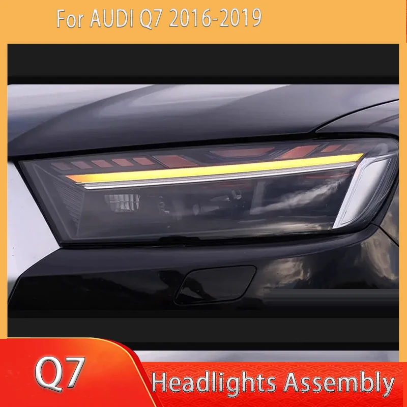 

1 Pair LED Headlight Assembly for Audi Q7 2016-2019 Headlights Plug and Play with LED DRL Dynamic Turning Front Headlamps