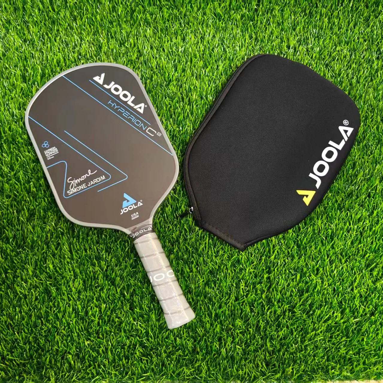 

JOOLA Hyperion C2 Pickleball Paddles 16mm Raw Carbon Fiber Surface UPA-A and USAP Approved Power & Control Professional Paddle