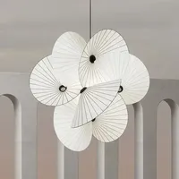 Modern Home Decoration Pendant Lamp Nordic Minimalist Salon Design Fabric Led Lights Bedroom Living Room Dining Lightings Lustre