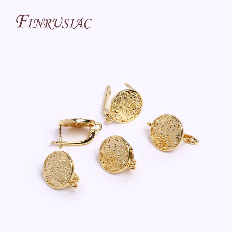 18K Gold Plated Earwires Fastener ตะขอต่างหู Clasps สําหรับผู้หญิงพู่/Pearl Drop ต่างหู DIY ต่างหูอุปกรณ์เสริม