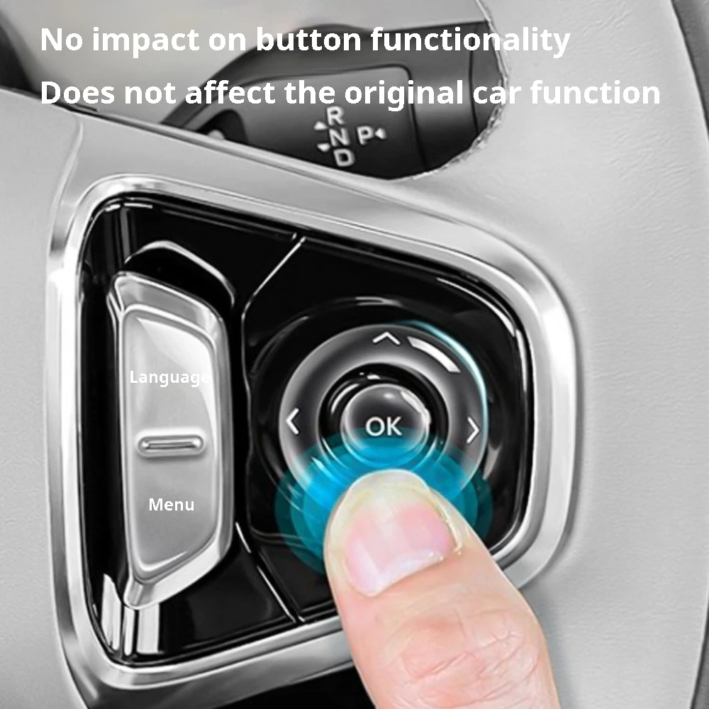 For Geely Galaxy Starship 7 EMi 2025 2026 Steering Wheel Button Sticker Scratch-resistant Protector Cover Interior Accessories