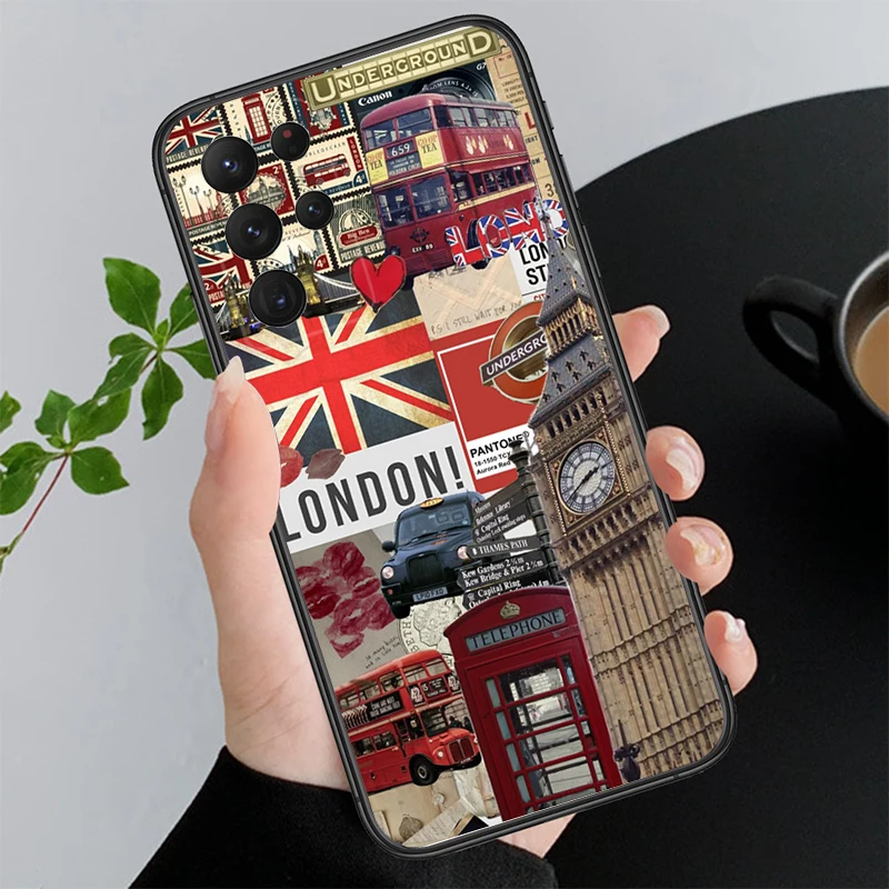 

London aesthetics Phone Case For Samsung A55 A16 A56 A36 A35 A15 A53 A54 A33 A34 A25 A05S A52 A52S A14 A24 A26 A71