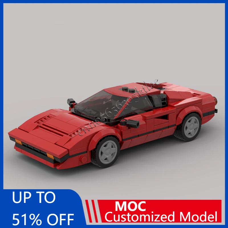 

307 шт. MOC Technology Racing красный суперкар модель строительные блоки скоростной автомобиль кирпичи игрушки для детей и взрослых подарки на день рождения и Рождество