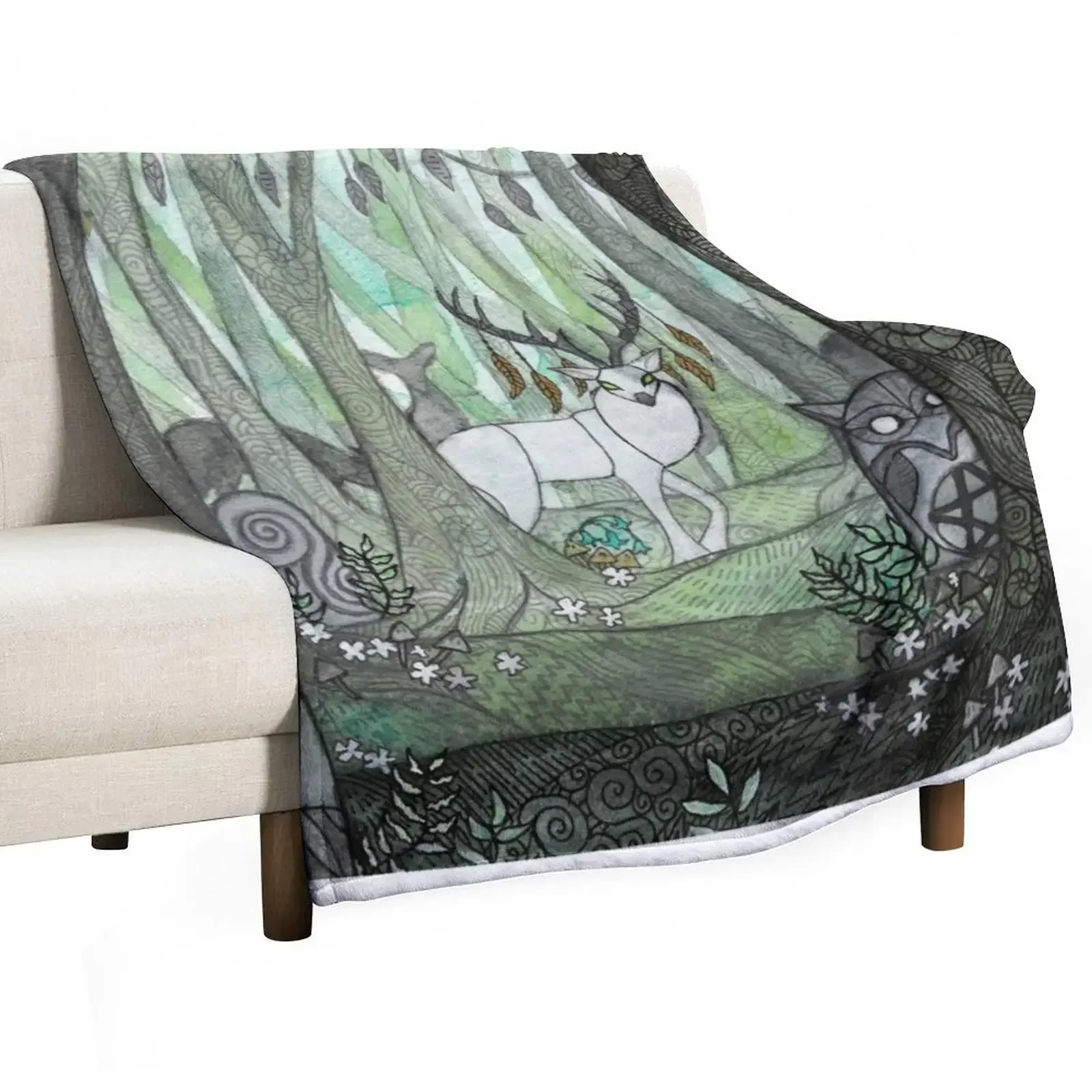 The Echo of an Ancient Soul Throw Blanket Soft Big blankets ands Loose blankets and throws Flannel Fabric Beautifuls Blankets