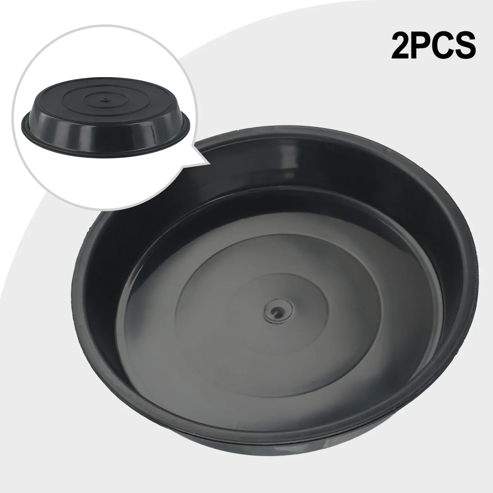 

2pcs PP Resin Plant Trays Drain Pan Thickened Bottom Sun-resistant Wear-resistant For Keeping Plants Moist Longer And Clean