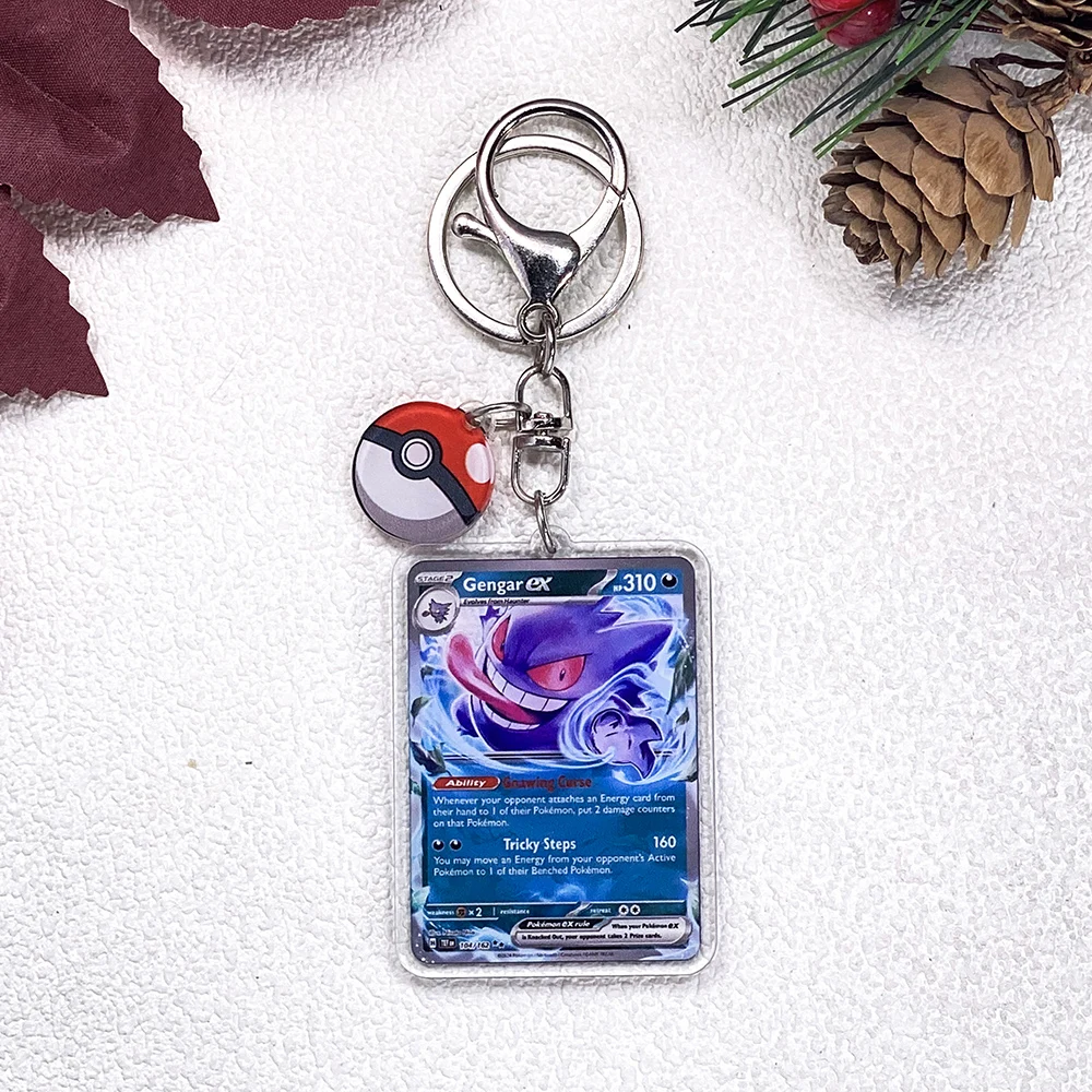 Pokémon Pikachu Bulbasaur Eevee Squirtle Niedlicher Schlüsselanhänger, Zubehör, Acryl-Anhänger, Anhänger für Tasche, Schlüsselhalter, Rucksack-Dekoration – Detail 39