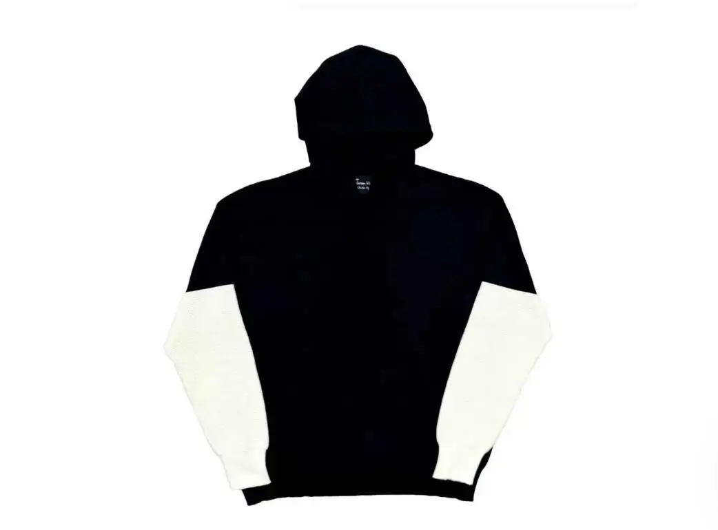 2026 Number Nine Thermal Knit Hybrid Hoodie splice Hooded sweatshirt  WY1550