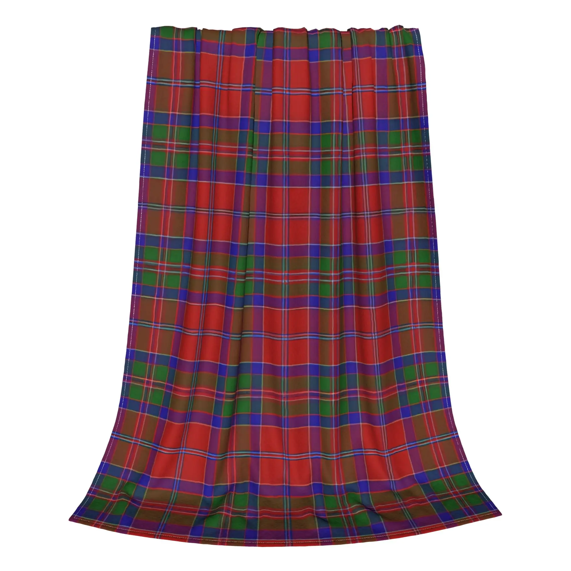 1PC Home Cutecore MacGillivray Tartan Scots Style Blanket Super Cosy Plush Home Living Room Sofa Halloween
