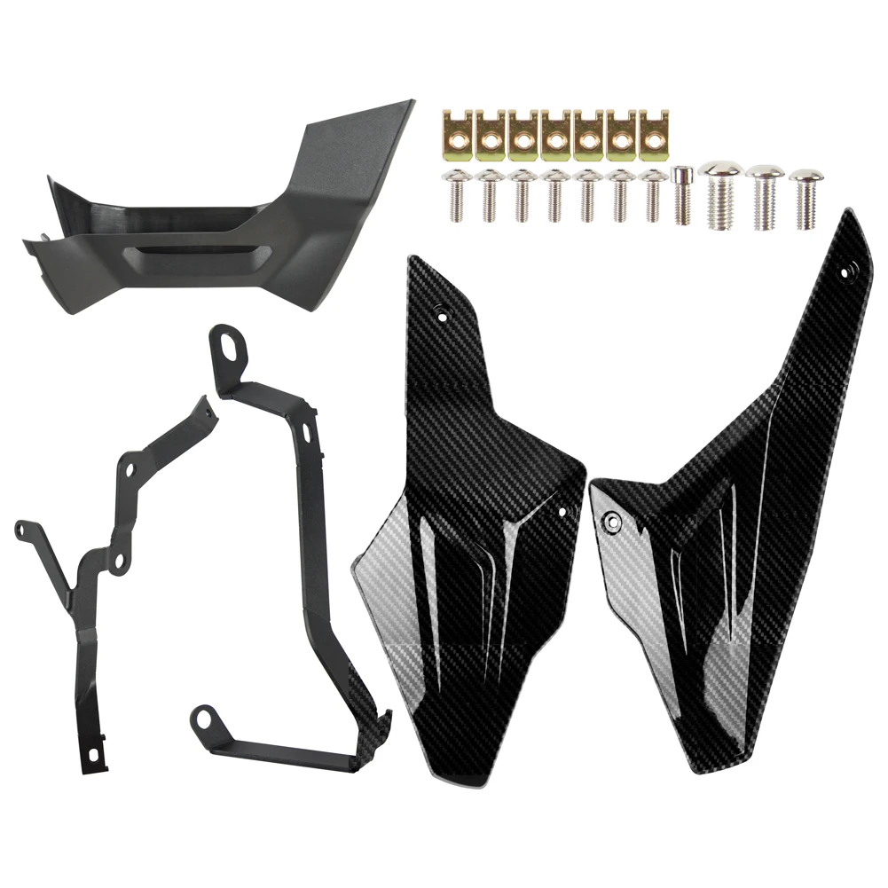 Motorcycle Carbon Fiber Belly Pan Engine Chassis Shroud Fairing Guard Cover Protector For BMW F900XR 2020 2021 2022 20232 2024