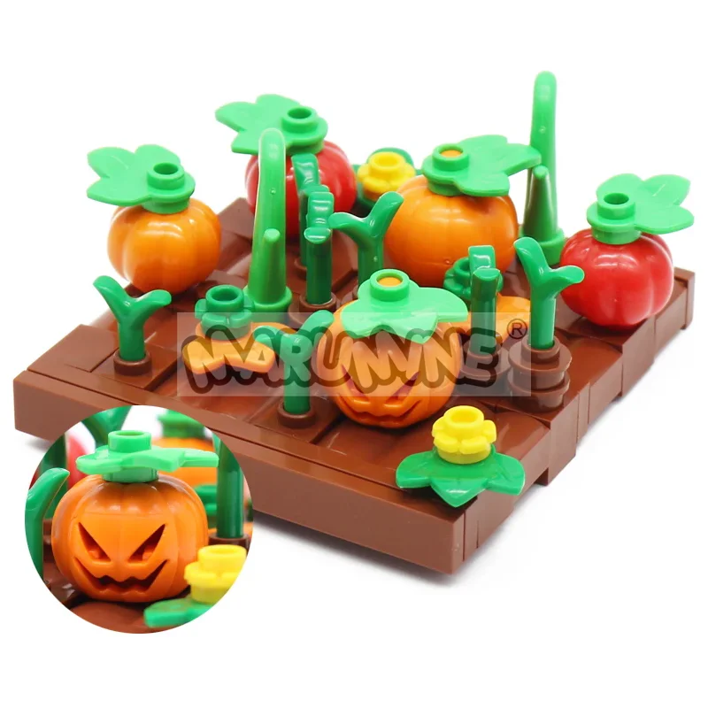 

Набор строительных блоков Marumine для Хэллоуина, 76 шт., детали для рукоделия, аксессуары, совместимые с 20693 вампирами, призраками, монстрами