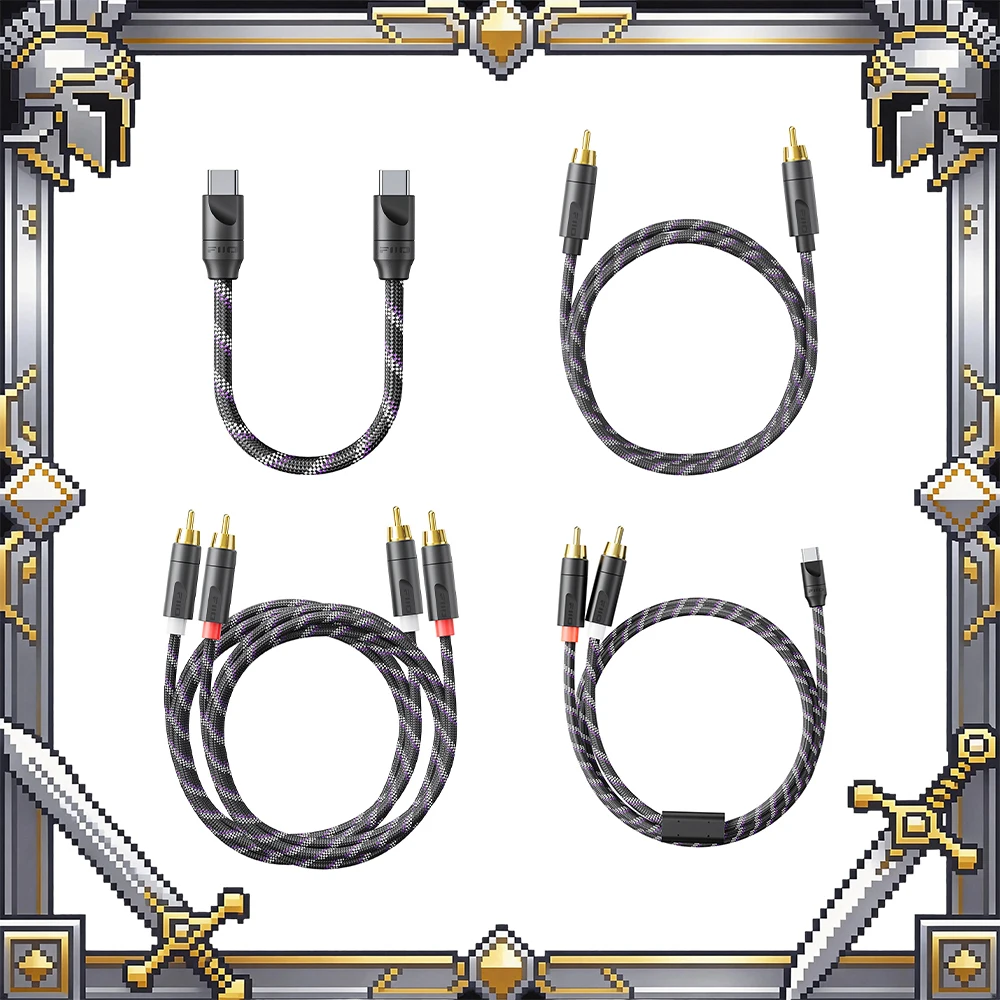 

Кабели FiiO Trust Series Type-C - Type-C/Lightning, аудиокабели 3,5 мм/RCA - RCA/коаксиальные, длиной от 10 см до 150 см, с плетеной оплеткой