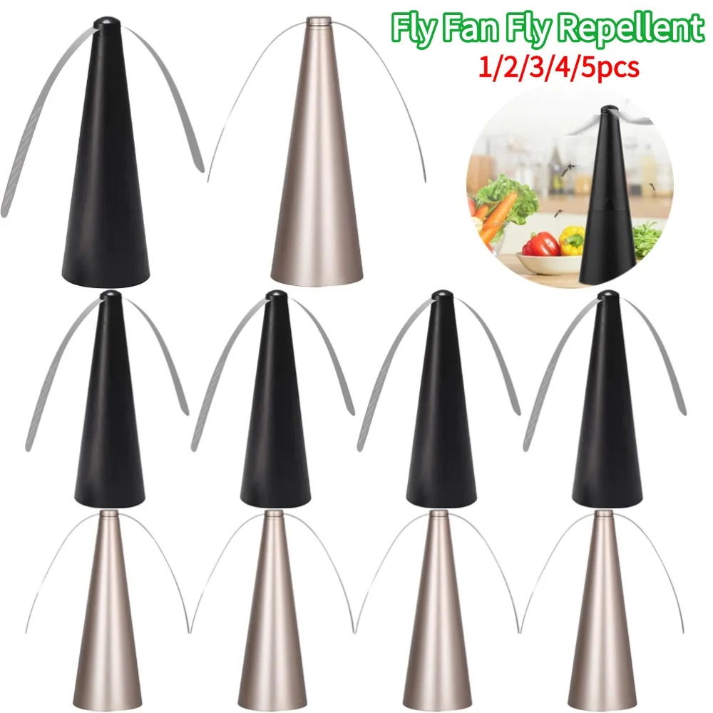Multifunctional Fly Repellent 360° Rotation Fan Food Protector Pest Drive Away Fly Fans for Tables Fly Repellent Pest Control