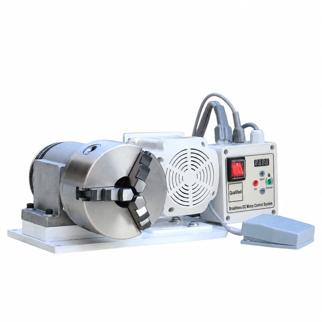 Brushless 3-Jaw Chuck Variable Speed Polishing Machine Power Head Assembly 550W/750W