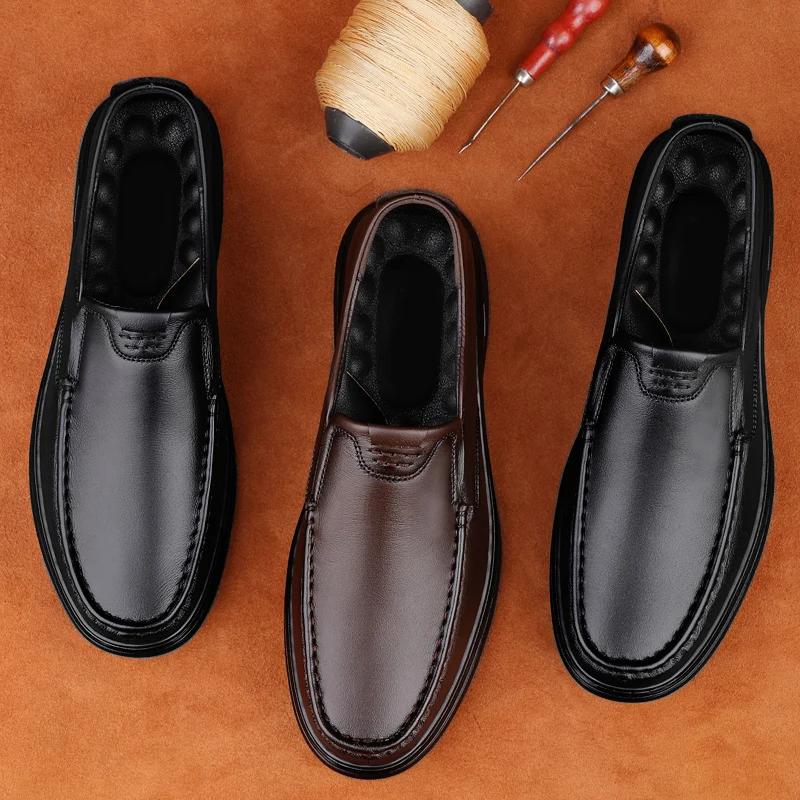 Men\'s Wedding Party Shoes slip on Designer Style Dress Shoe Men Brand Business Casual Shoes Slip on Leather Shoes men moccasins