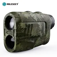 Telêmetro MiLESEEY 7 ° Telêmetro laser Big Field 656Yd para caça, com modo de alcance de chuva e neblina, modo ARCO, altura automática