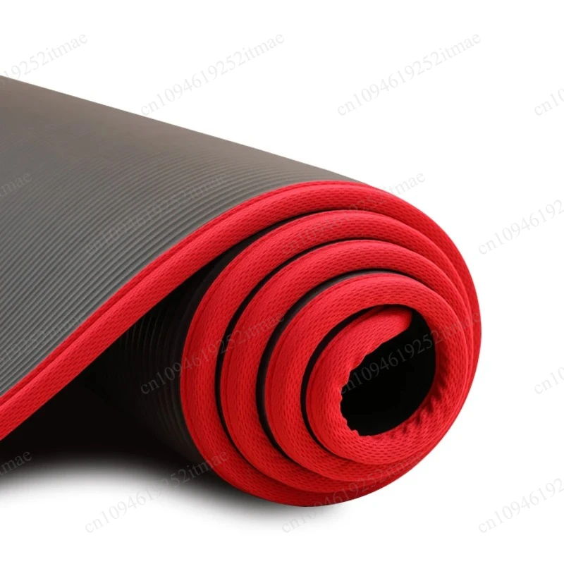 

10mm Extra Thick Non-slip Workout Mat, 183×61cm NRB Soft Yoga Pilates Mat with Strap