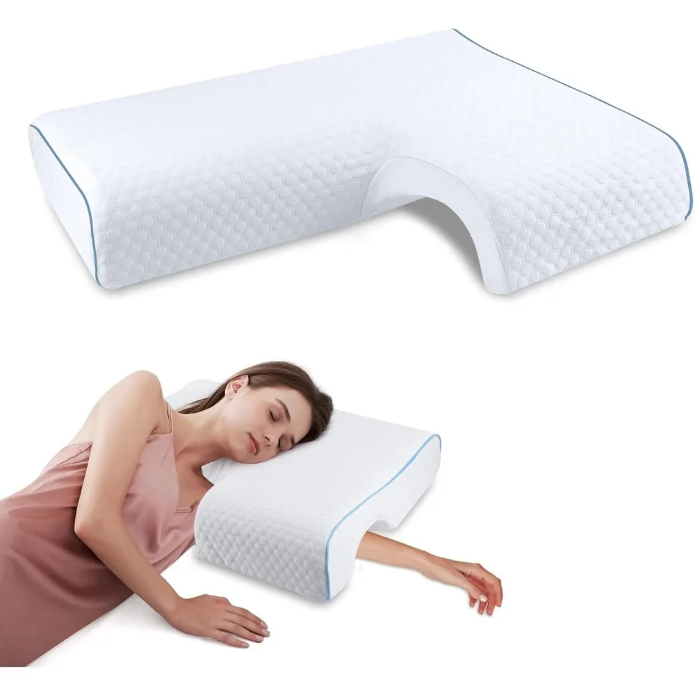 

Memory Pillow Cover Couple Pillow Pressueless Arm Slow Rebound Cotton Pillow Core Pillow(Left)