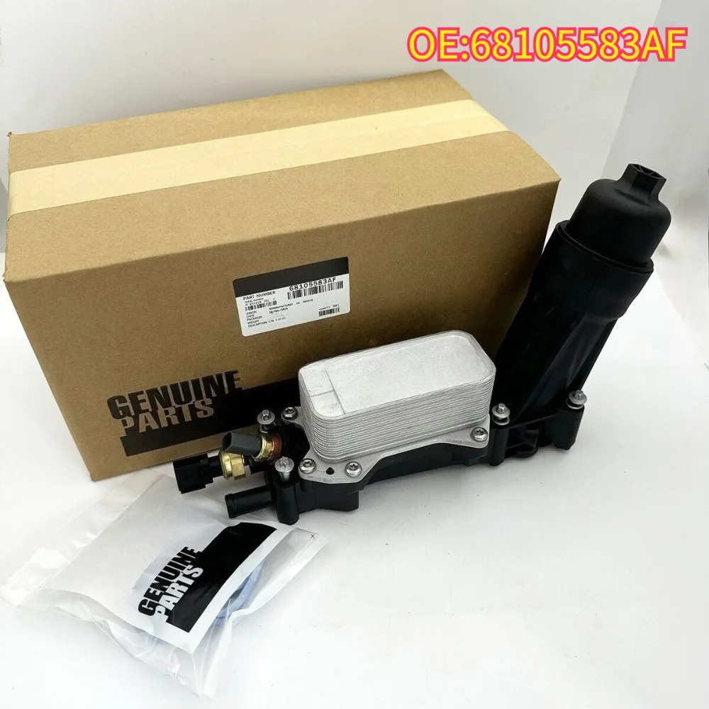 

For 68105583AF Aluminium oliefilteradapterbehuizing Motor Voor Dodge Chrysler Ram Charger Cherokee Wrangler ProMaster 3.6L V6