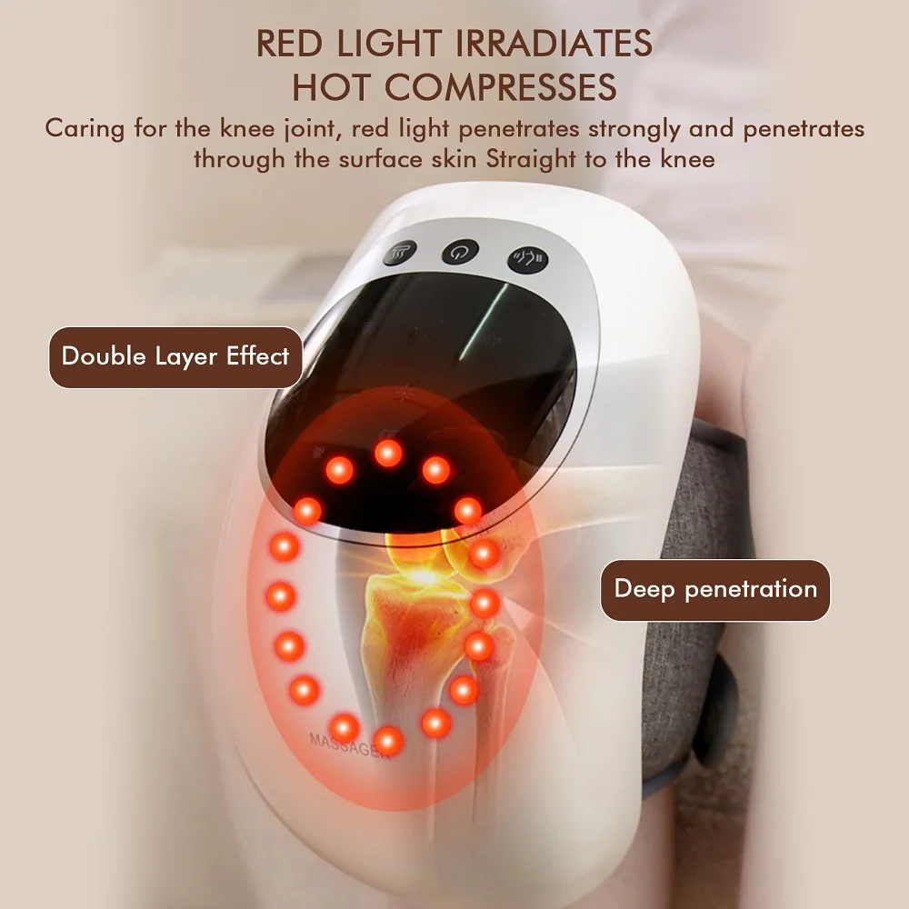 Smart Knee Massage Machine Air Pressure Vibration Knee Cap massaggio alle spalle dell'articolazione del ginocchio e del gomito