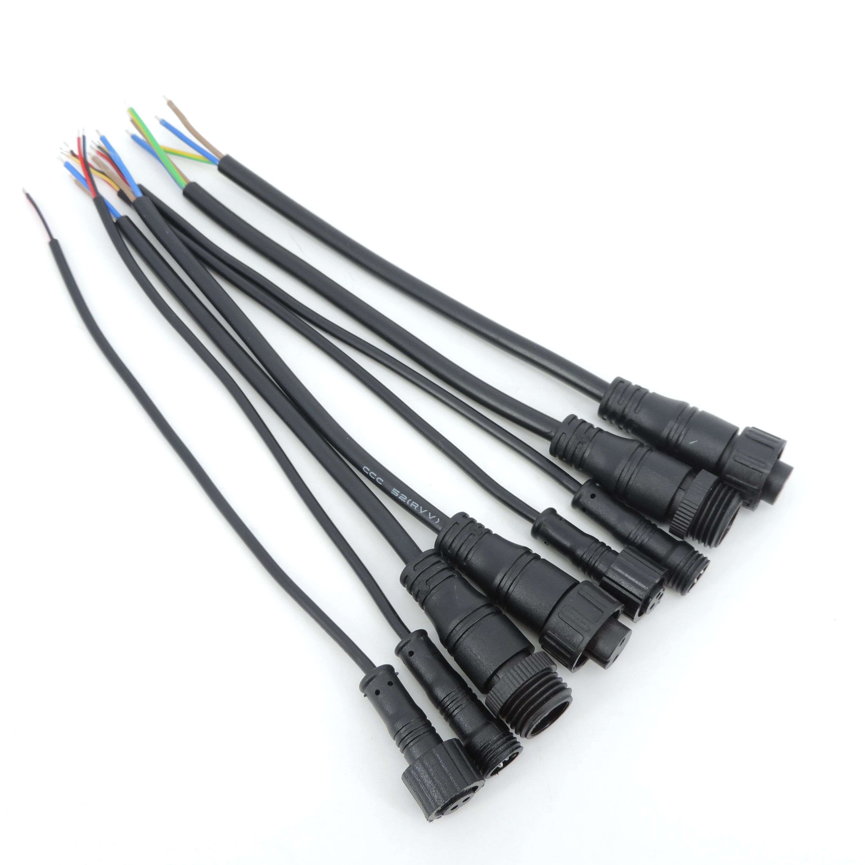 2 دبوس 3pin الأساسية تيار مستمر ذكر أنثى جاك الجوز IP65 كابل M12 M16 في الهواء الطلق مقاوم للماء موصل إمداد الطاقة التوصيل ل LED قطاع الضوء