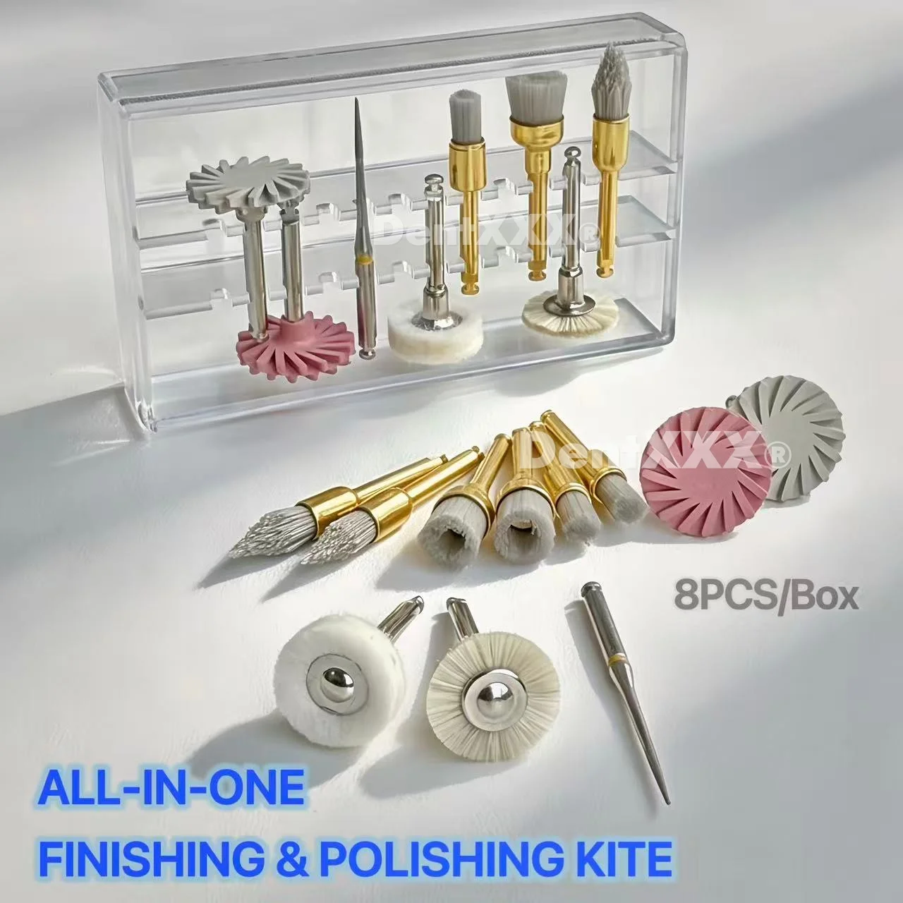 BUY 5 GET 2 FREE Complete Finishing Polishing Kit 8 in 1 Multi Material Buffing Wheels for Precision Detail & Mirror Finish