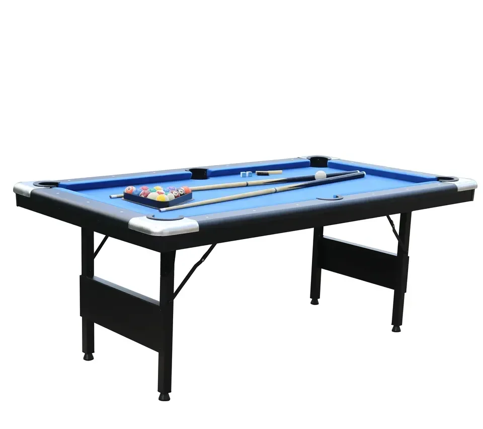 7FT Portable Folding Billiard Pool Table Indoor Game With MDF Cushion And PVC Pocket For Sports