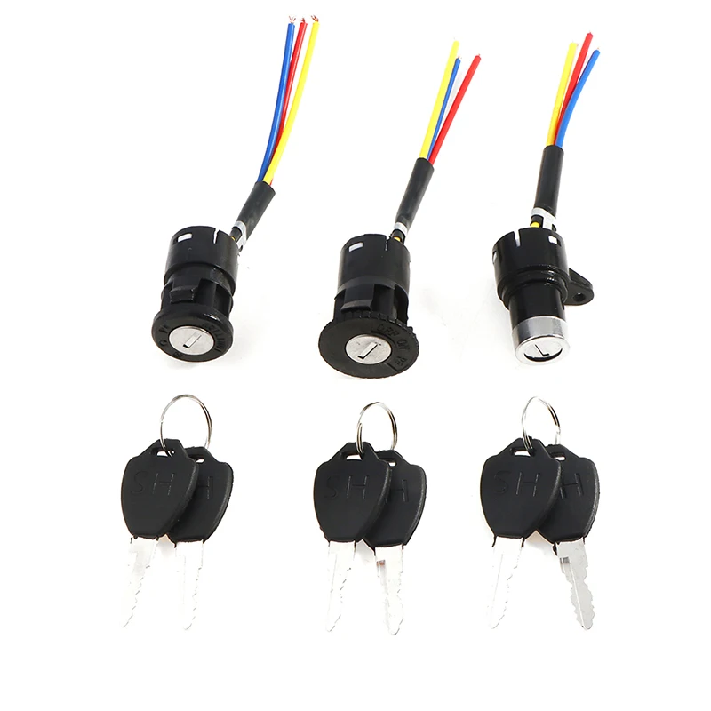 New Universal Electric Bicycle Biking Portable Dustproof Cycling Parts for Electric Scooter Ignition Switch Key Power Lock