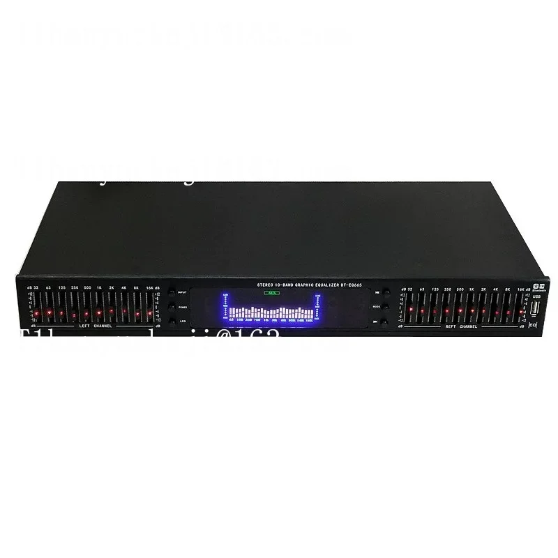 European 20-segment plug-in U disk with built-in Bluetooth stereo high, medium and low adjustment fever home equalizer
