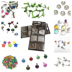 scrapbooking material Brads Rhinestone Accessories Butterfly flower Embellishment For Wedding Supplies Paper Card Craft