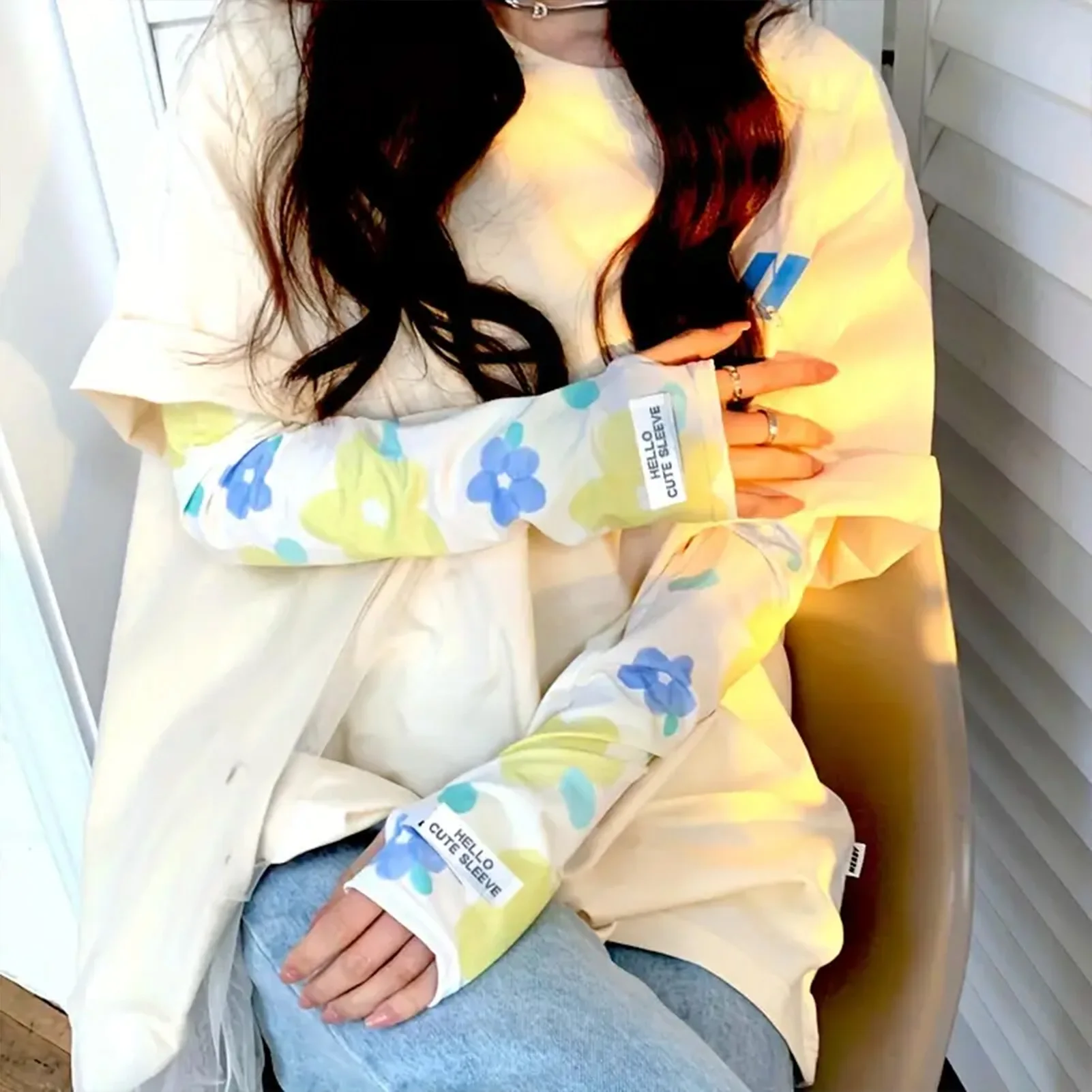 

Summer Cooling Arm Sleeves For Men And Women Loose Sunshade UV Resistant Gloves Stylish Outdoor Cycling Camping Sport Arm Sleeve