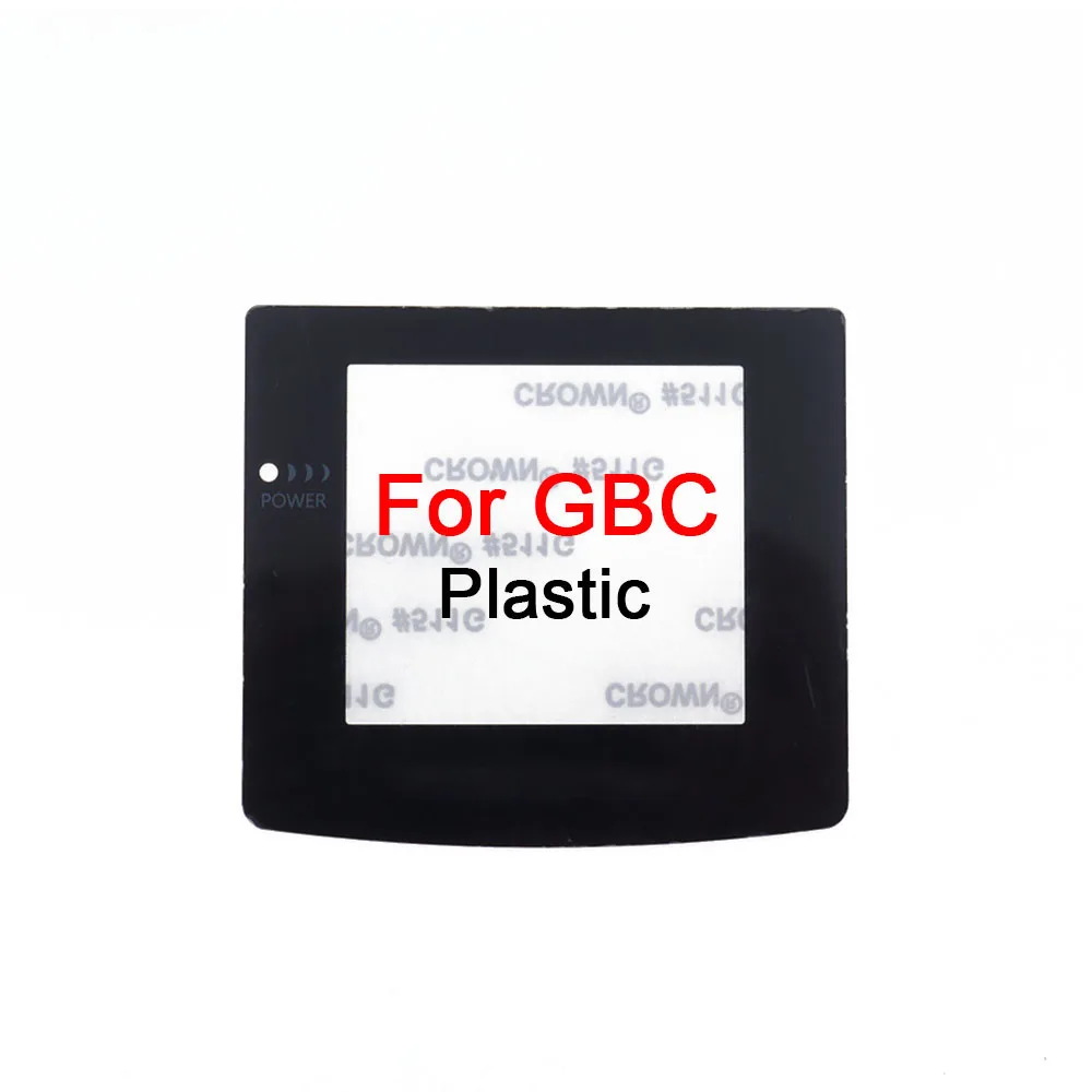 1–10 Stück Kunststoff-Glas-Bildschirmlinse für GB GBA SP GBC GBP GBA Objektivabdeckungsschutz mit Kleber – Detail 4