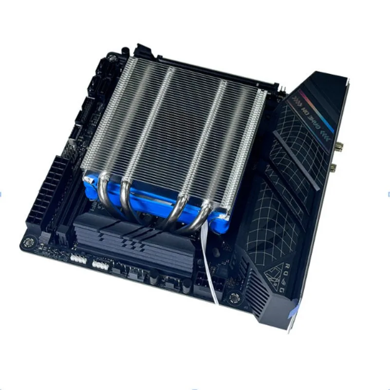 4 Heatpipe Ultra Thin Reverse Airflow CPU Fan HP3800 Low Profile Cooler for ITX All-in-One Computer