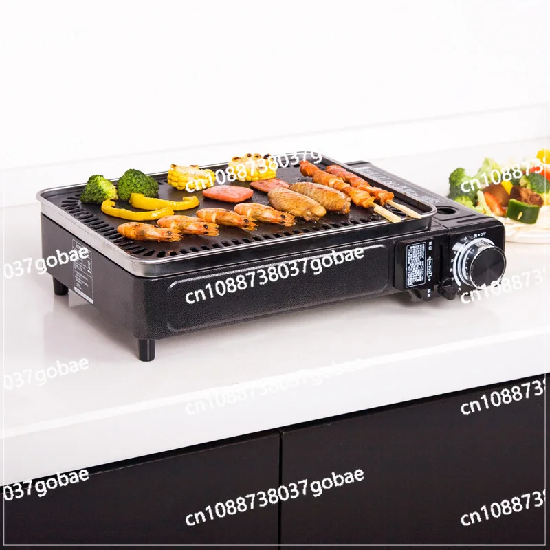 Outdoor Portable Self-driving Car Gas Camping Barbecue Grill Picnic Barbecue Grill Cassette Grill Factory