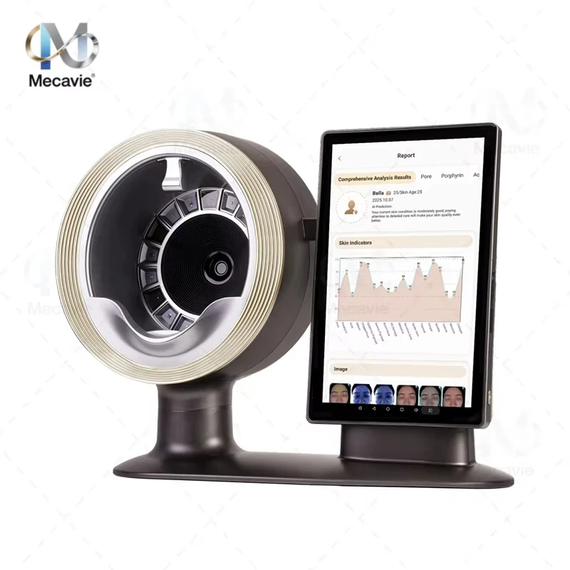 2026 محلل جلد الوجه ثلاثي الأبعاد كشف مشكلات الجلد تحليل احترافي معدات صالون التجميل محلل محمول #5