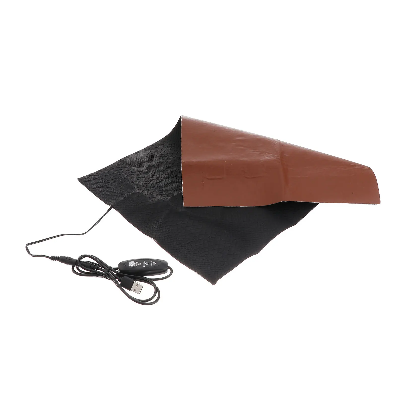 

USB Adjustable Heater Heating Pad Pet Cushion Smooth Durable PU Material Quick Heat Up Low Power Consumption Environmental