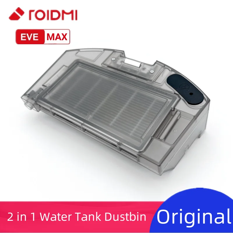 Original ROIDMI EVE Max 2 in1 Dustbin Water Tank With Filter Mop Mounting Bracket Robot Vacuum Cleaner Spare Parts Accessories