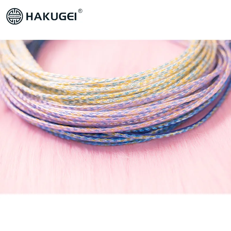 Ice soul，Gold silver copper alloy&Graphene hybrid hifi upgrade earphone basic cable OD: ф1.8mm