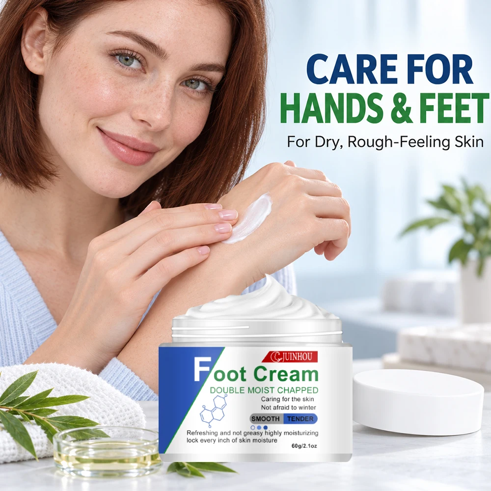 Crema para manos y pies JUINHOU, con doble efecto hidratante, para pieles agrietadas, que suaviza y repara los pies secos y ásperos, las talones agrietados y prepara la piel para el invierno. Apta para todo tipo de piel.