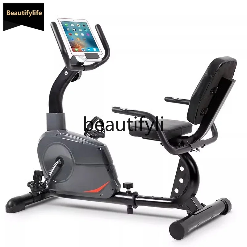 

Horizontal Exercise Bike for Home Use, Magnetic Control Bike, Exercise Equipment Pedal Home Gym Bike