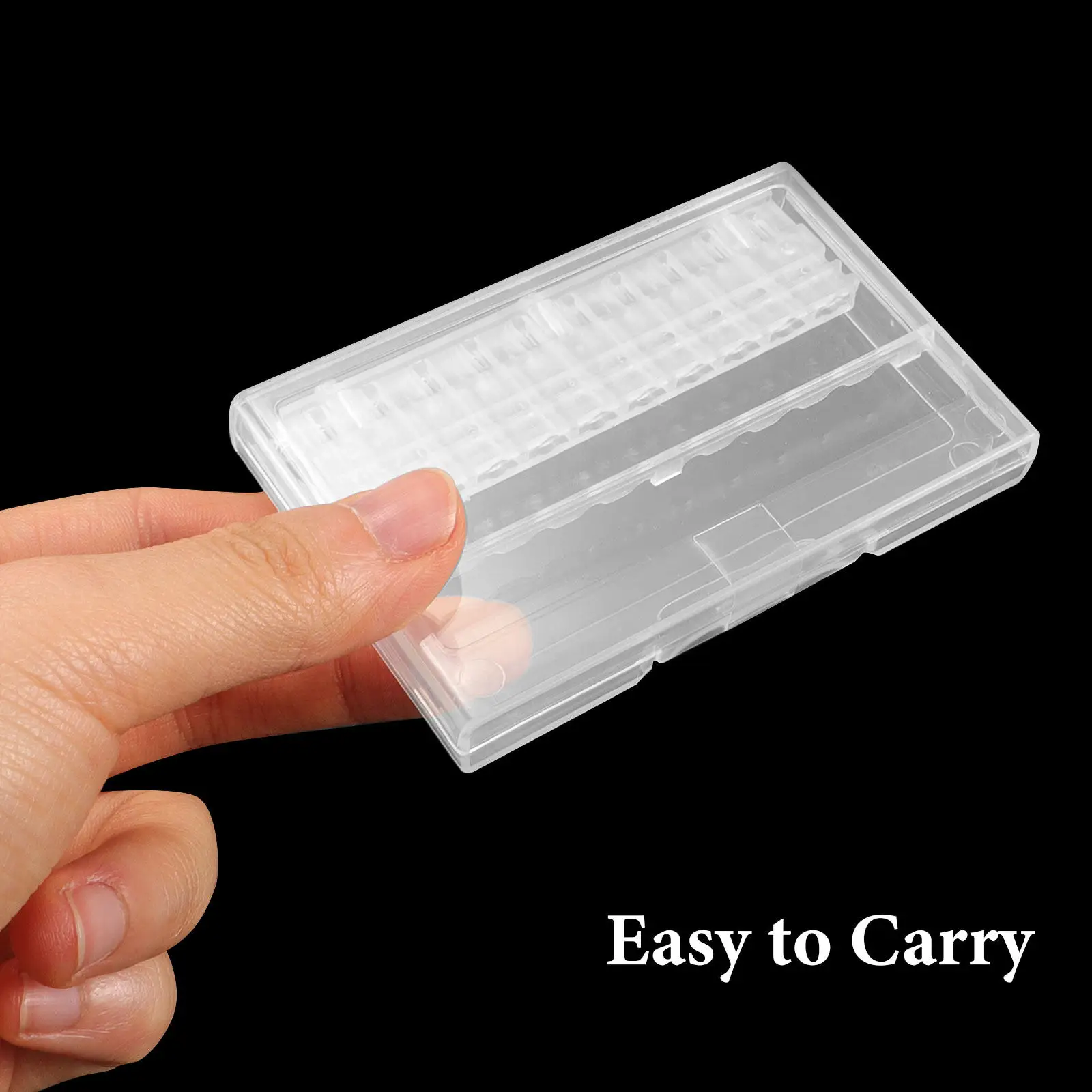 4Pcs Nail Bit Holder Organizer Drill Bits Storage Box Practical Good Workmanship Stylish Appearance Nail Bit Holder