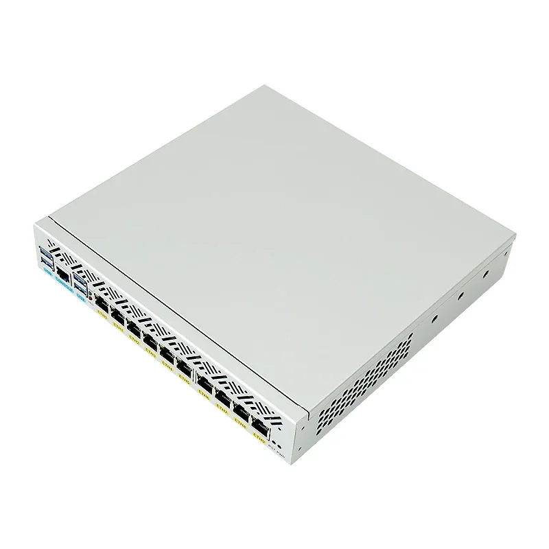 Aparelho de firewall de partição Intel 5405U 10a geração i7 10510U 10 x i210 Lan Dual HD-MI DDR4 RAM Suporte Ros Ubuntu Linux OPNsense