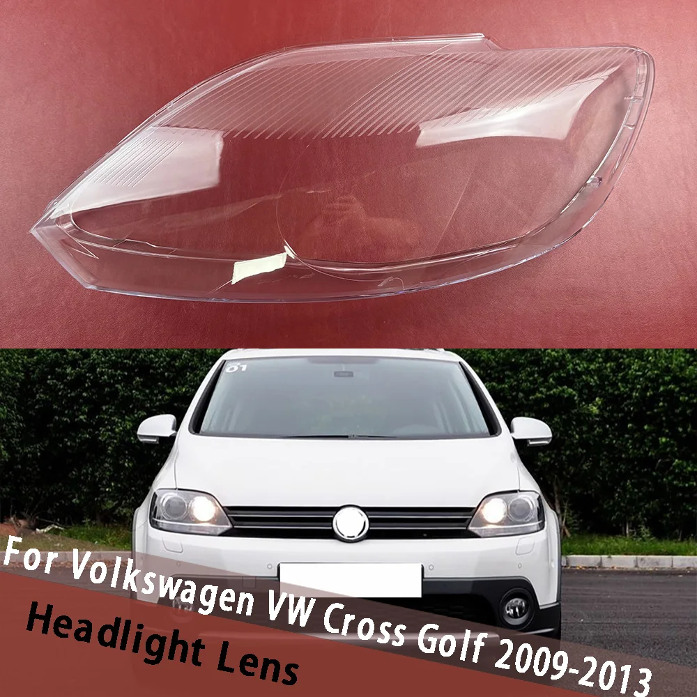 

For Volkswagen VW Cross Golf 2009-2013 Headlamp Housing Transparent Shade Cover Lampshade Headlight Lamp Shell Lens Plexiglass