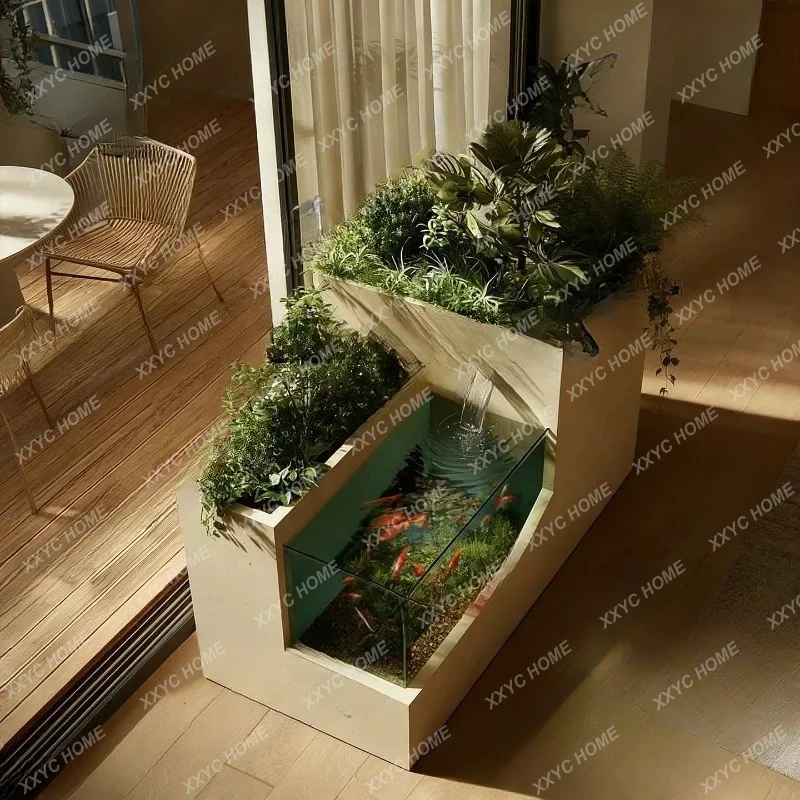 Desktop fish tank glass ecological tank indoor versatile design fish tank